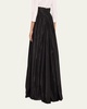 Pleated Silk Ball Skirt