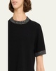 Maeve Embellished Short-Sleeve Top