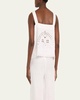 Belvoir Broderie Anglaise Lace Tank Top