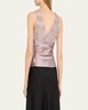 Rose Parfait Lace & Silk Tank