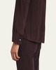 Men's Chinotto Suede Utility Overshirt