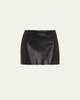 Agda Recycled Leather Mini Skirt