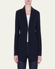 Odette Long Wool Blazer Jacket