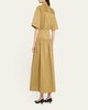 Drop Waist Skirt Cotton Twill Dress