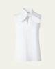 Tie Knot Heavy Cotton Poplin Blouse