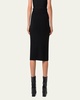 Ribbed Cashmere Midi Tube Skirt