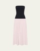 Amyra Strapless Drop-Waist Maxi Dress