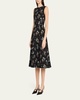 Eloise Floral-Print Sleeveless Midi Dress