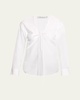 Triquetra Self-Tie Cotton Shirt