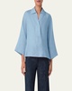 Kimono Sleeve Poplin Blouse