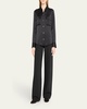 High-Waist Cotton Bias Pants