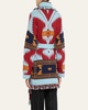 Icon Jacquard Fringe Belted Cashmere Cardigan
