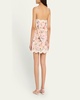 Acacia Floral Scallop-Trim Mini Dress