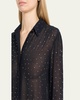 Chika Strass Button-Down Top