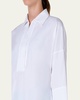 Kimono-Sleeve Split-Neck Blouse