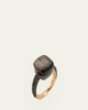 Nudo Maxi 18k Gold Ring with Obsidian and Black Diamonds