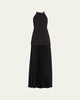 Lana Pleated Halter Maxi Dress