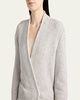 Metallic V-Neck Wool Jacket