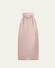Liet Open-Back Duchess Satin Dress
