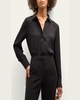 Scottie Silk Button-Down Blouse