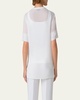 Round Neck Silk Georgette Blouse