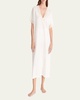 Cristal Lace-Trim Cotton Nightgown