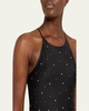 Sybil Stud-Embellished Halter Maxi Dress
