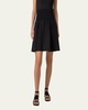 Wide Waistband Cotton Poplin Skirt