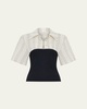 Wren Short-Sleeve Combo Top