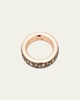Iconica Small 18k Rose Gold Brown Diamond Ring