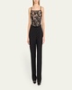 Cressida Floral Sequined Corset Top