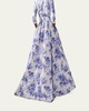 Blur Floral Ball Skirt