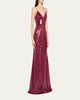 Sequined Paneled Bikini Gown