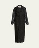 Belted Lace Trench Coat