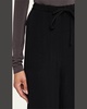 Striped Woven Straight-Leg Ankle Pull-On Trousers