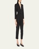 Kieran Belted Long-Sleeve Jumpsuit