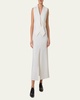 Double-Face Wool Midi Sheath Dress