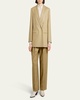 Long Double Breasted Wool Jacket