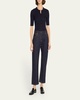 Fisher Buttoned Merino Wool Top