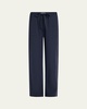 Mid-Rise Wide-Leg Utility Drawstring Pants