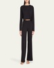 Soleil Straight-Leg Cotton Lounge Pants