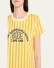 Medalist Stripe Embroidered Tee
