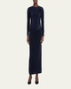 Jersey Dress w/ Beaded Hip Detail
