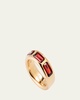 18K Rose Gold Iconica Garnet Band Ring