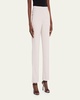 Viscose Cady Straight-Leg Trousers
