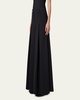 Fiorello Pleated Stretch Wool Twill Wide-Leg Pants