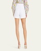 Carrington Pleated Linen Shorts