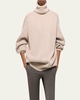 Apex Chunky Wool-Cashmere Turtleneck Sweater