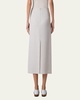 Twisted Linen Double-Face Midi Pencil Skirt