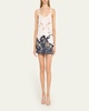 Rose Crochet Mesh Asymmetric Tank Top